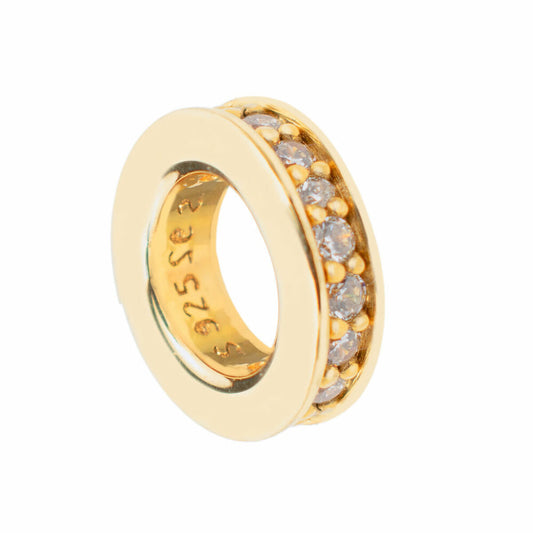 Miçangas femininas Folli Follie 3P9S132YC Dourado 1 cm